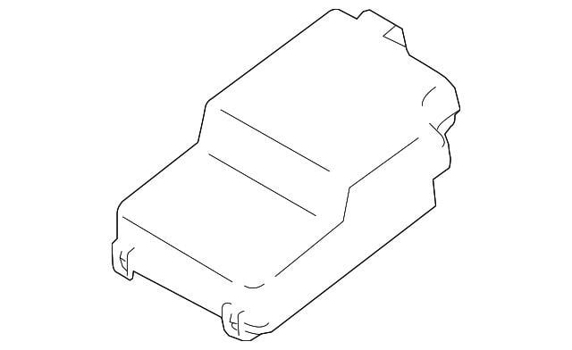Mazda BFD2-66-761 Fuse box cover BFD266761