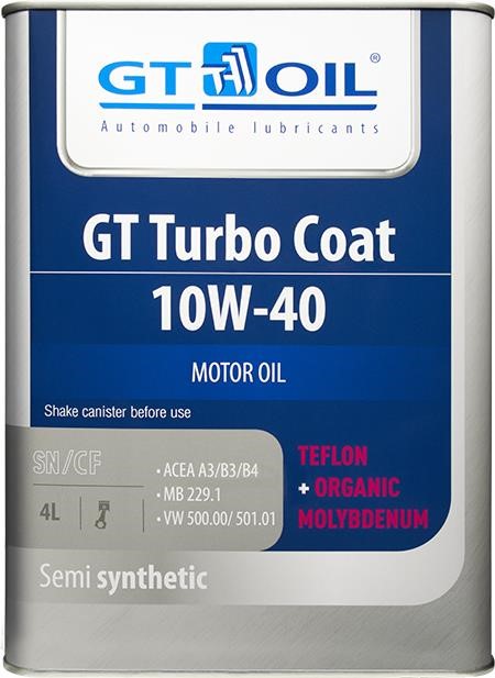 Gt oil 880 905940 746 2 Engine oil Gt oil GT Turbo Coat 10W-40, 4L 8809059407462