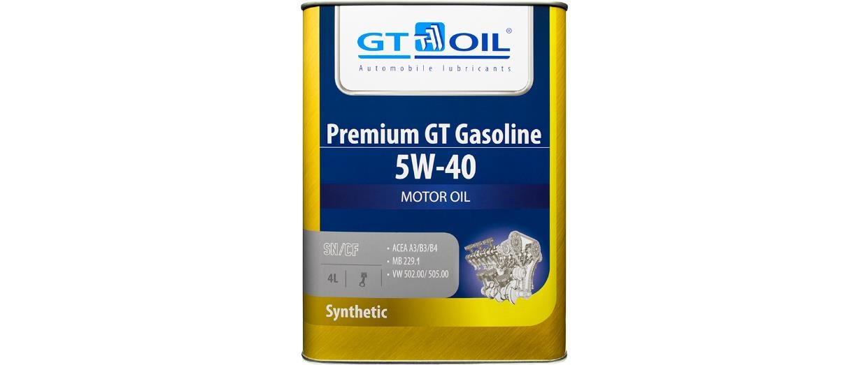 Gt oil 880 905940 722 6 Engine oil Gt oil Premium GT Gasoline 5W-40, 4L 8809059407226