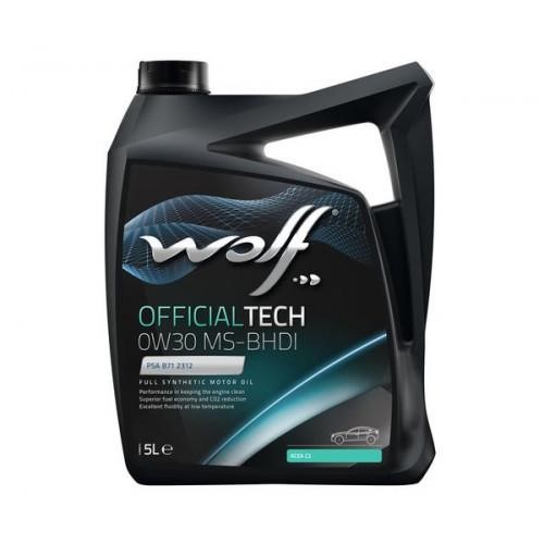 Wolf 8323591 Engine oil Wolf OfficialTech MS-BHDI 0W-30, 5L 8323591