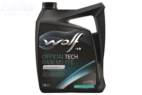 Wolf 8336515 Engine oil Wolf OfficialTech MS-BFE 0W-30, 5L 8336515