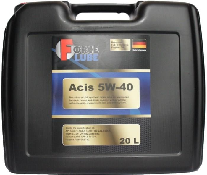 Force lube 162202005 Engine oil Force lube Acis 5W-40, 20L 162202005