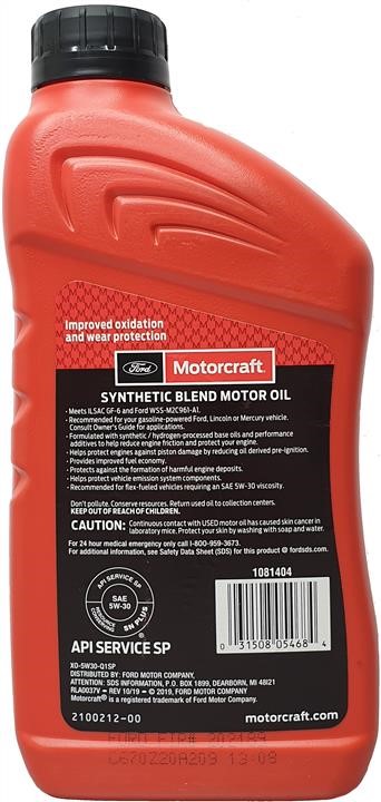 Buy Motorcraft XO-5W30Q1SP at a low price in United Arab Emirates!