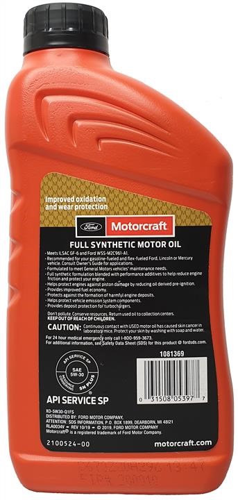 Buy Motorcraft XO5W30-Q1FS at a low price in United Arab Emirates!