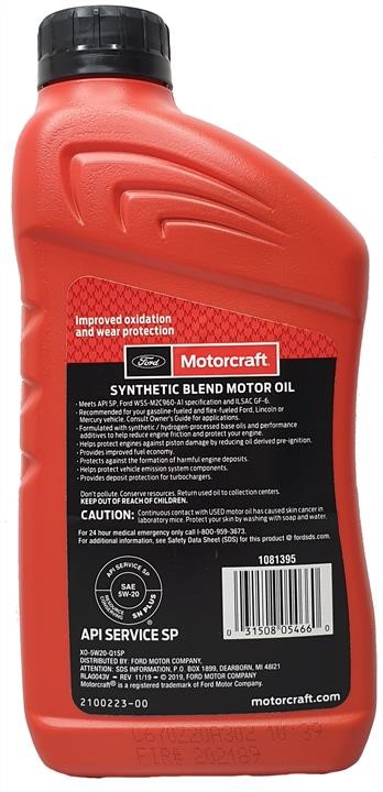 Buy Motorcraft XO5W20Q1SP at a low price in United Arab Emirates!