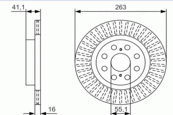 Patron PBD1410 Rear ventilated brake disc PBD1410