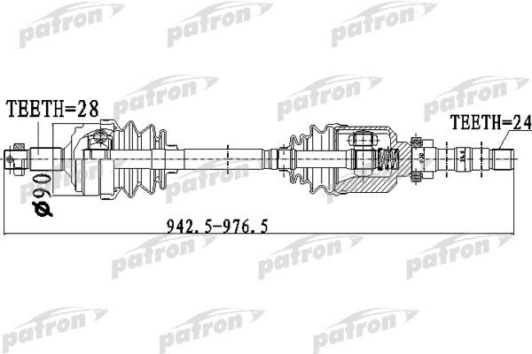 Patron PDS0050 Drive shaft PDS0050