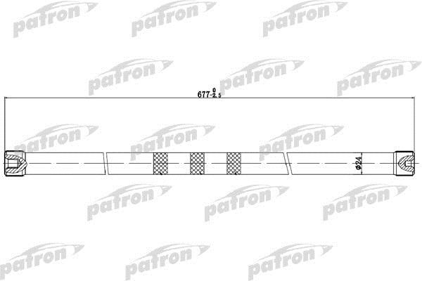Patron PTB1005 Suspension torsion bar mounting bracket PTB1005