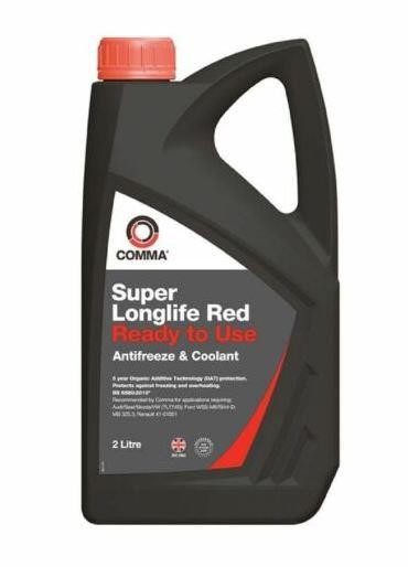 Comma SLA2L Antifreeze Comma Super Longlife Red G12+ red, concentrate, 2L SLA2L
