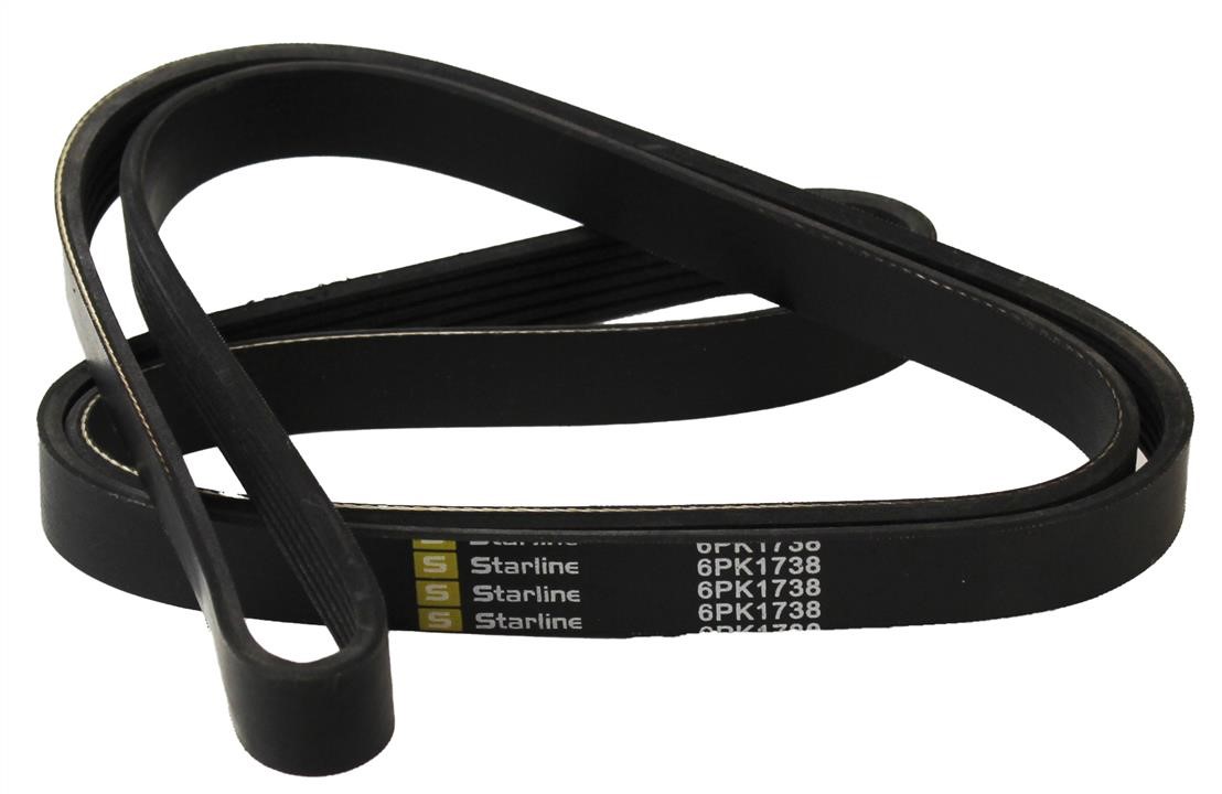 StarLine SR 6PK1738 V-ribbed belt 6PK1738 SR6PK1738