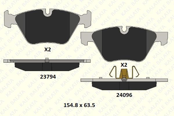 Kale Balata 24096 203 05 Front disc brake pads, set 2409620305