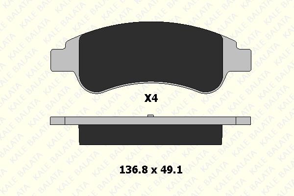 Kale Balata 24101 190 14 Front disc brake pads, set 2410119014