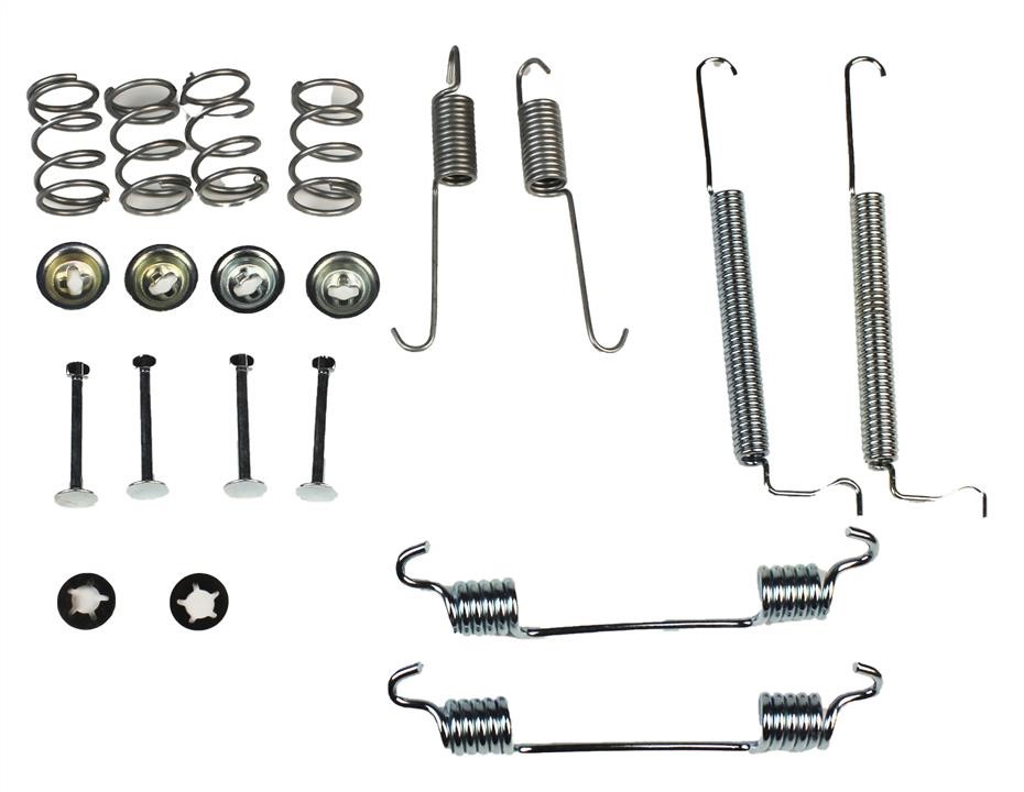 Rear brake pad fitting kit Opel Corsa C: SFK224 TRW Brake pad fitting kit