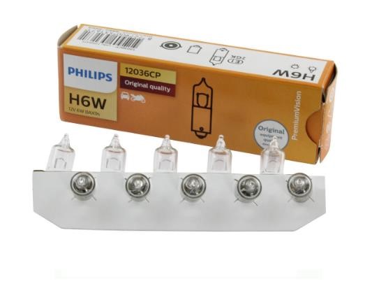 Glow bulb H6W 12V 6W Philips 12036CP