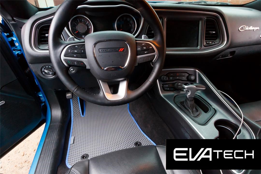 EVAtech EDDG10059CGB Floor mats EVAtech for Dodge Challenger, 3 generation, compartment, gray EDDG10059CGB