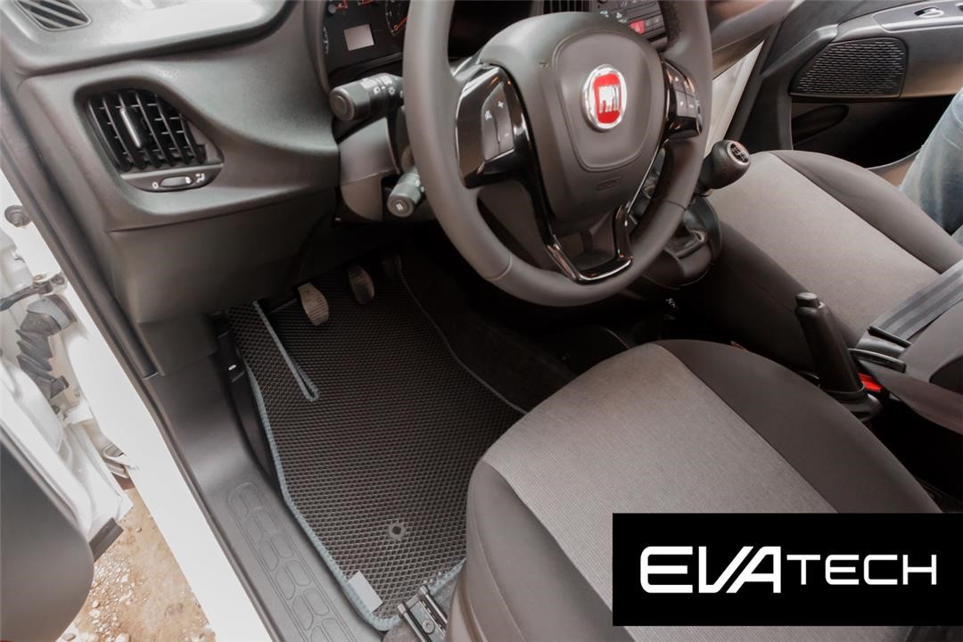 EVAtech EFAT10060CGG Floor mats EVAtech for Fiat Doblo 2 generation (2014-), gray EFAT10060CGG