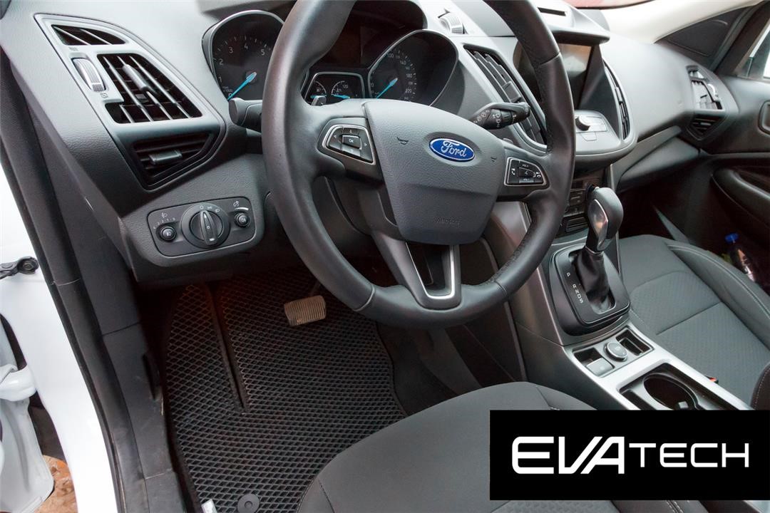 EVAtech EFRD10074CBB Floor mats EVAtech for Ford Kuga, 2 generation, (2016-), black EFRD10074CBB