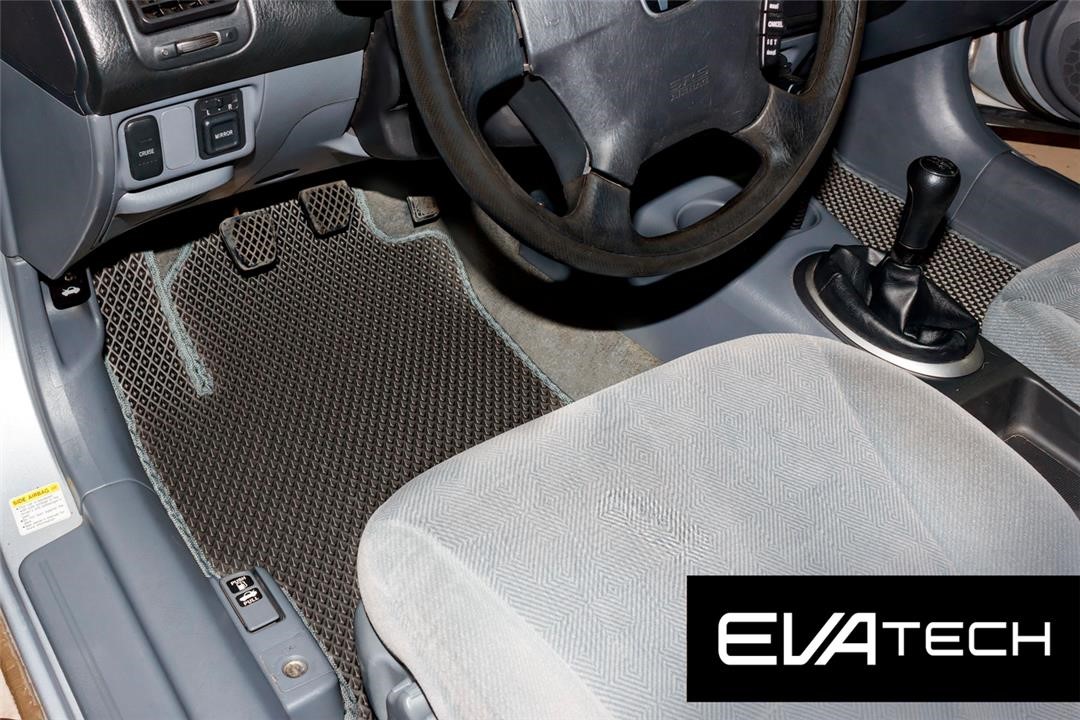 EVAtech EHND10086CGG Floor mats EVAtech for Honda Civic, VII generation, sedan (ES), (01-06), front drive, gray EHND10086CGG