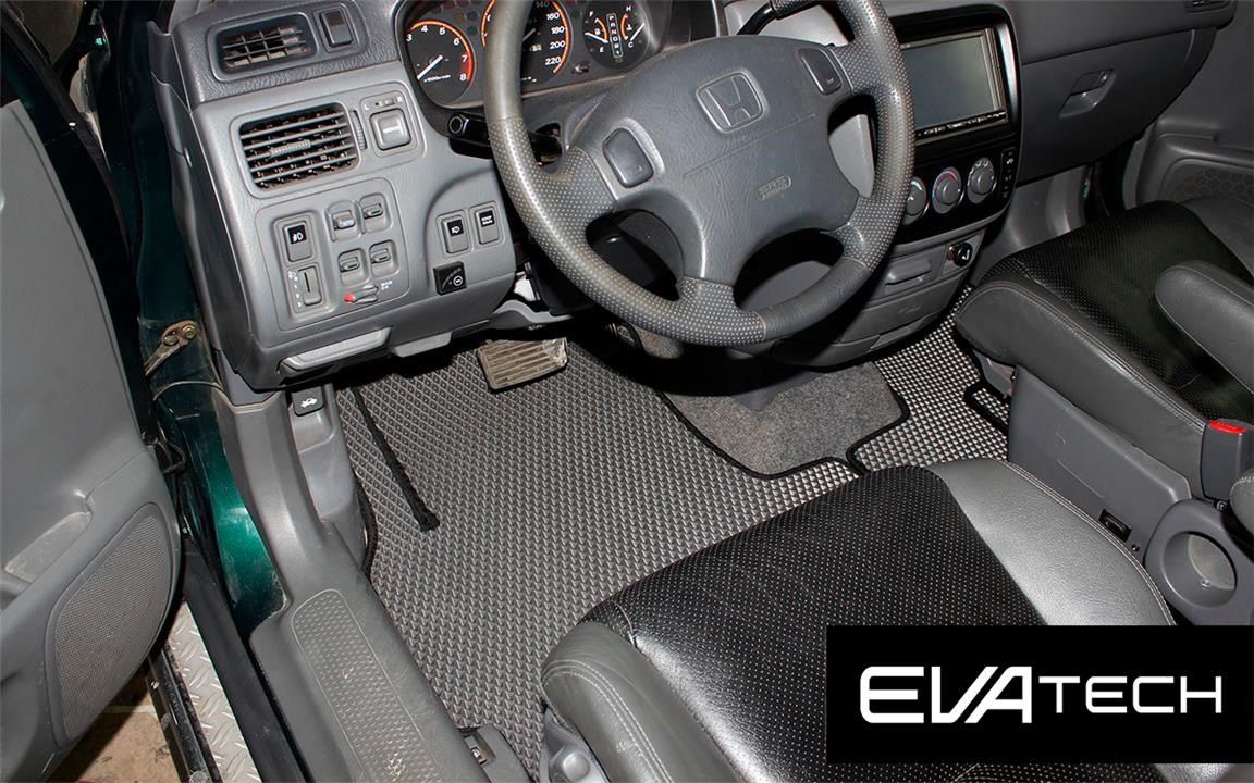 EVAtech EHND10091CGB Floor mats EVAtech for Honda CR-V 1st generation (RD1), (96-01), for automatic transmission (automatic), gray EHND10091CGB