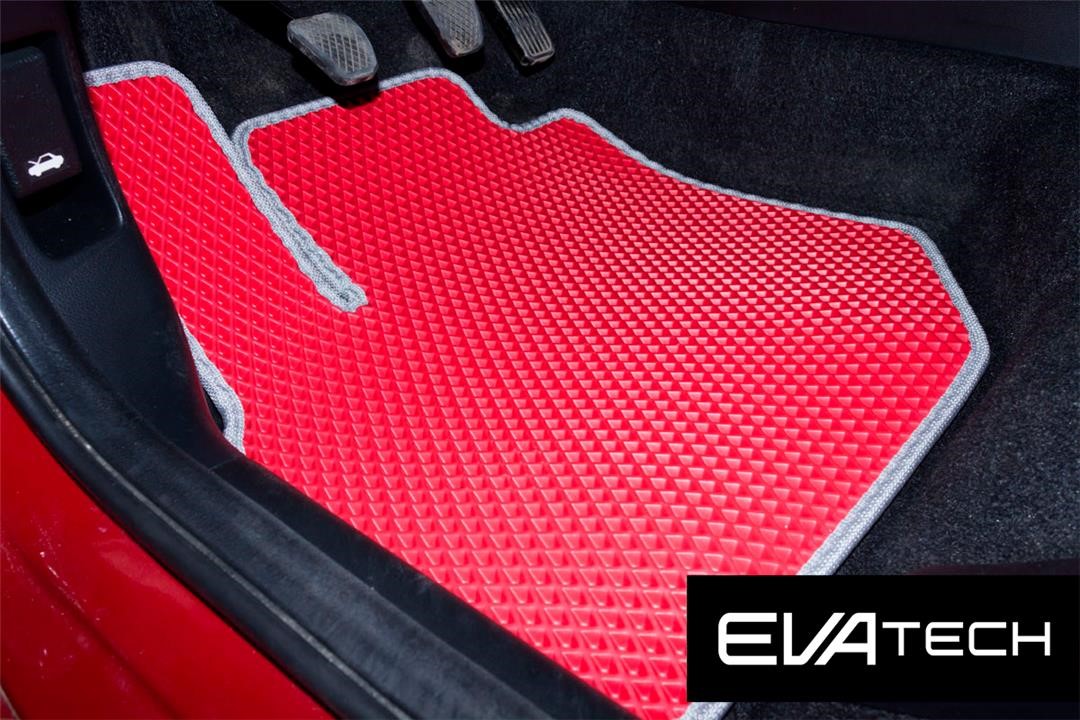EVAtech EHND10097CRG Floor mats EVAtech for Honda Jazz (2008-), red EHND10097CRG