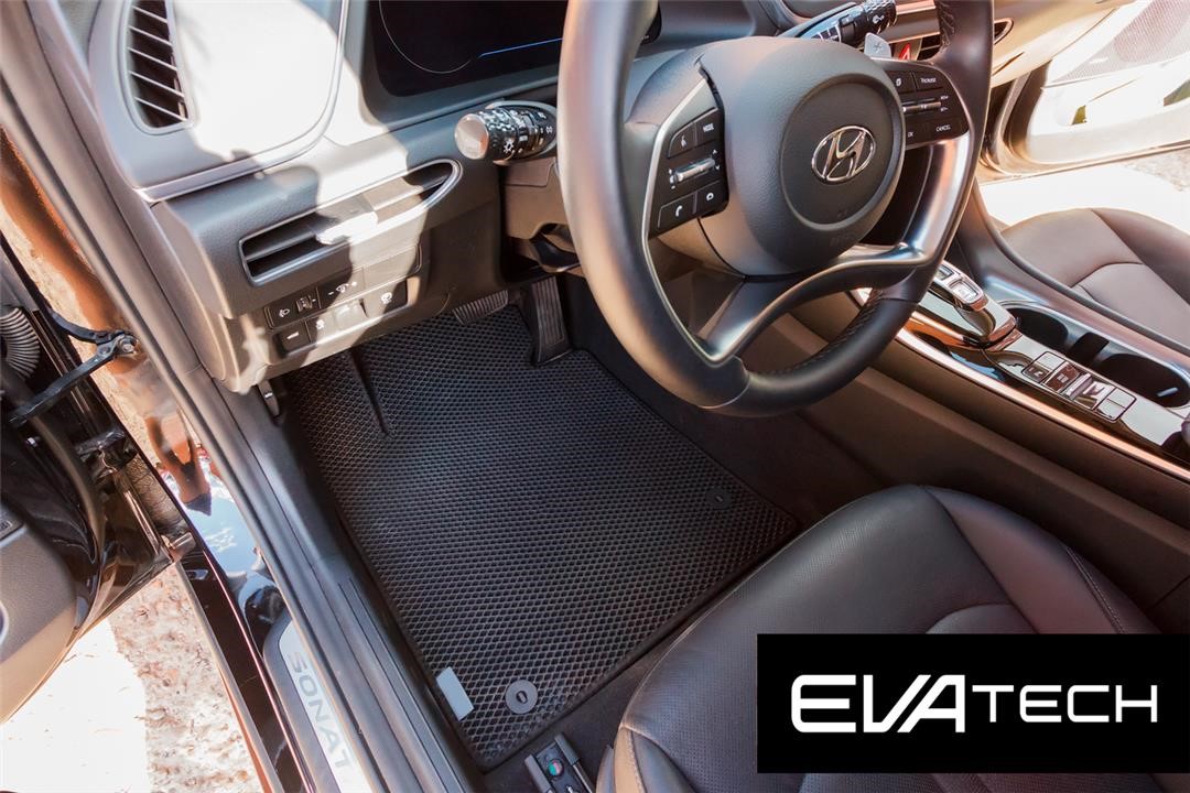EVAtech EHDI10121CBB Floor mats EVAtech for Hyundai Sonata 8 generation, (2019-), black EHDI10121CBB