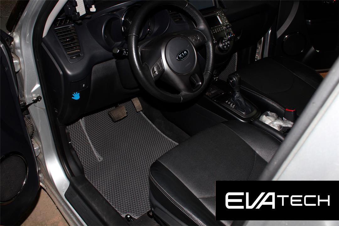 EVAtech EKIA10156CGG Floor mats EVAtech for Kia Soul, 1 generation, AM (08-13), gray EKIA10156CGG