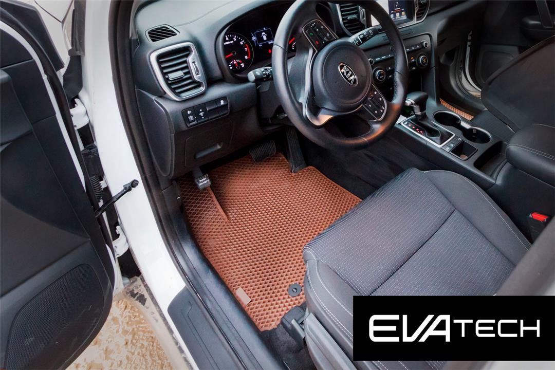 EVAtech EKIA10159CBB Floor mats EVAtech for Kia Sportage, 4 generation, QL, (2016-), brown EKIA10159CBB