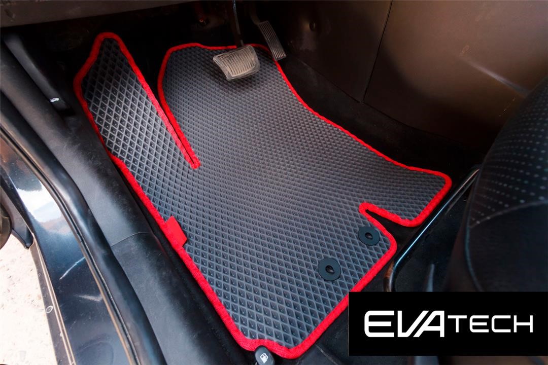 EVAtech EKIA10160CGR Floor mats EVAtech for Kia Venga, 1 generation, gray EKIA10160CGR