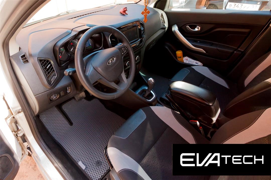 EVAtech ELAD10175CGB Floor mats EVAtech for Lada XRay, 1 generation, (2015-), gray ELAD10175CGB
