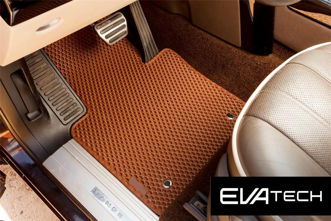 EVAtech ELRR10180CBB Floor mats EVAtech for Land Rover Discovery Range Rover, 3 generation, (02-12), brown ELRR10180CBB