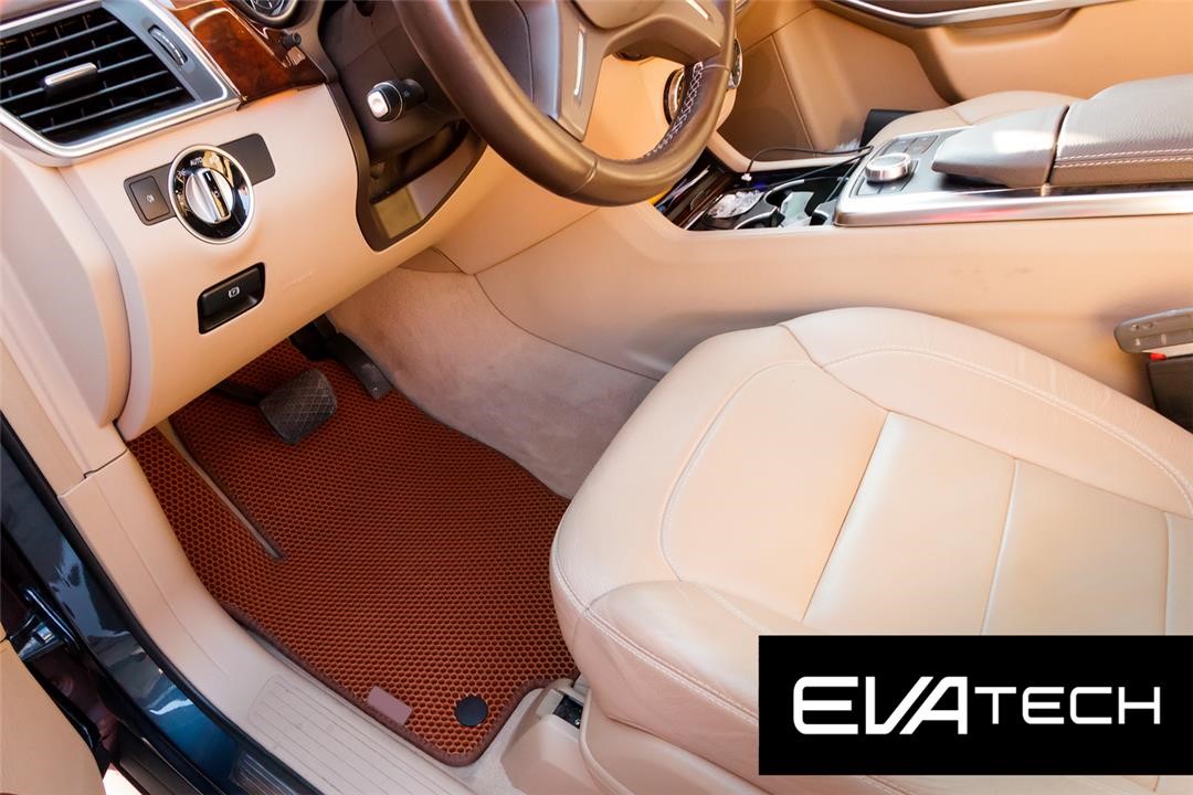 EVAtech EMRC10206CBB Floor mats EVAtech for Mercedes-Benz GL-Class, 2 generation, X166, (12-15), 7 places, brown EMRC10206CBB