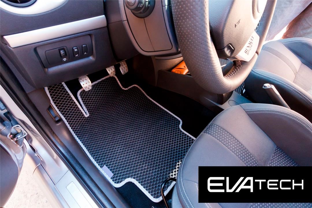 EVAtech ERNT10272CBG Floor mats EVAtech for Renault Clio, 3 generation, (05-11), CR, black ERNT10272CBG