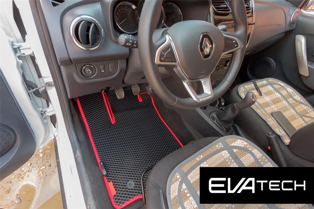EVAtech ERNT10285CBR Floor mats EVAtech for Renault Sandero Stepway, 2 generation, (2014-), black ERNT10285CBR