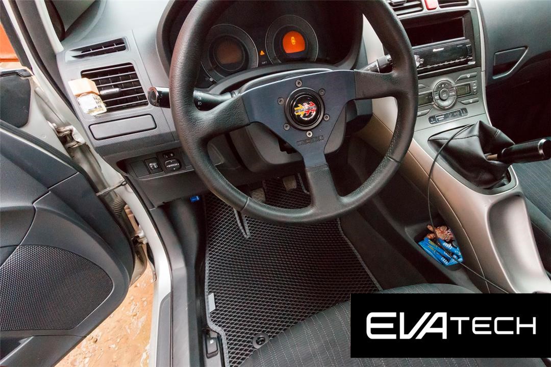 EVAtech ETYT10307CBG Floor mats EVAtech for Toyota Auris, (06-12), front wheel drive, black ETYT10307CBG