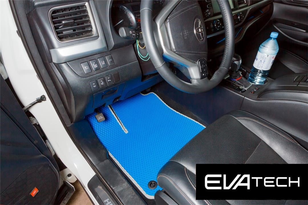 EVAtech ETYT10320CBG Floor mats EVAtech for Toyota Highlander 3 generation (2014-) 7 places, blue ETYT10320CBG