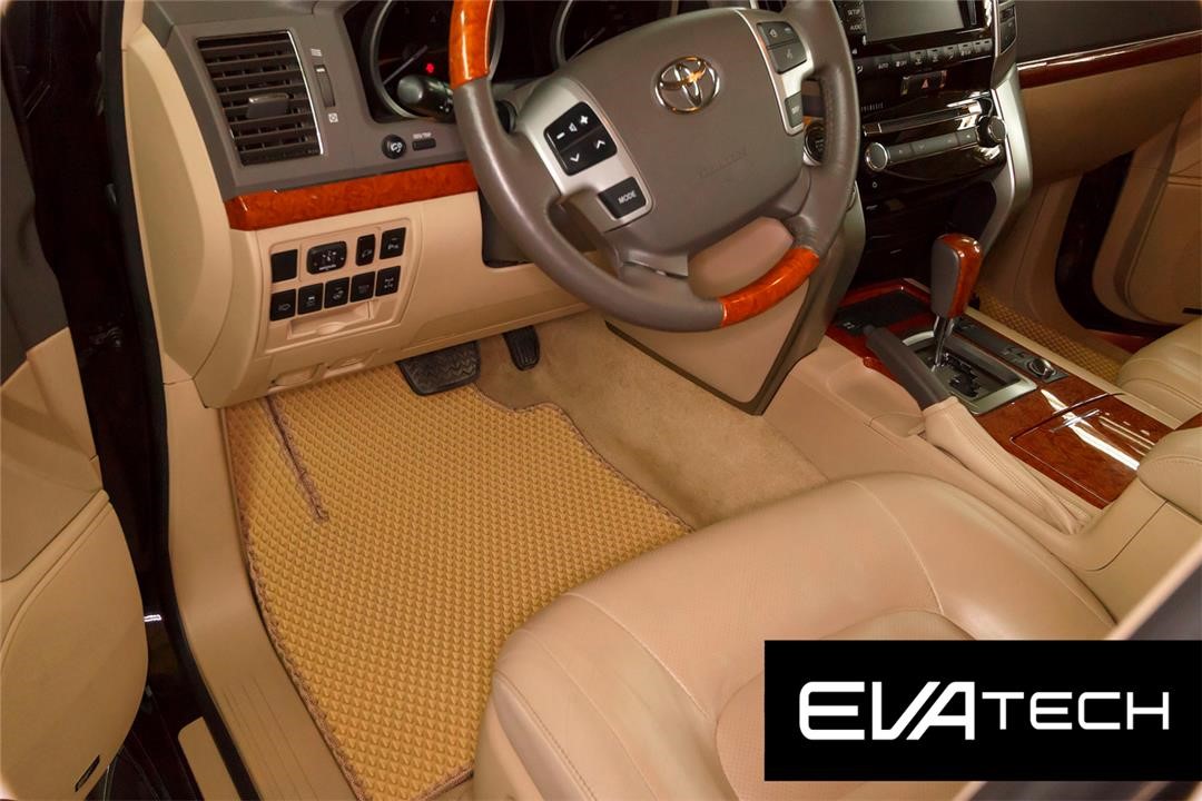 EVAtech ETYT10325CCB Floor mats EVAtech for Toyota Land Cruiser 200 restyling (2013-), cream ETYT10325CCB