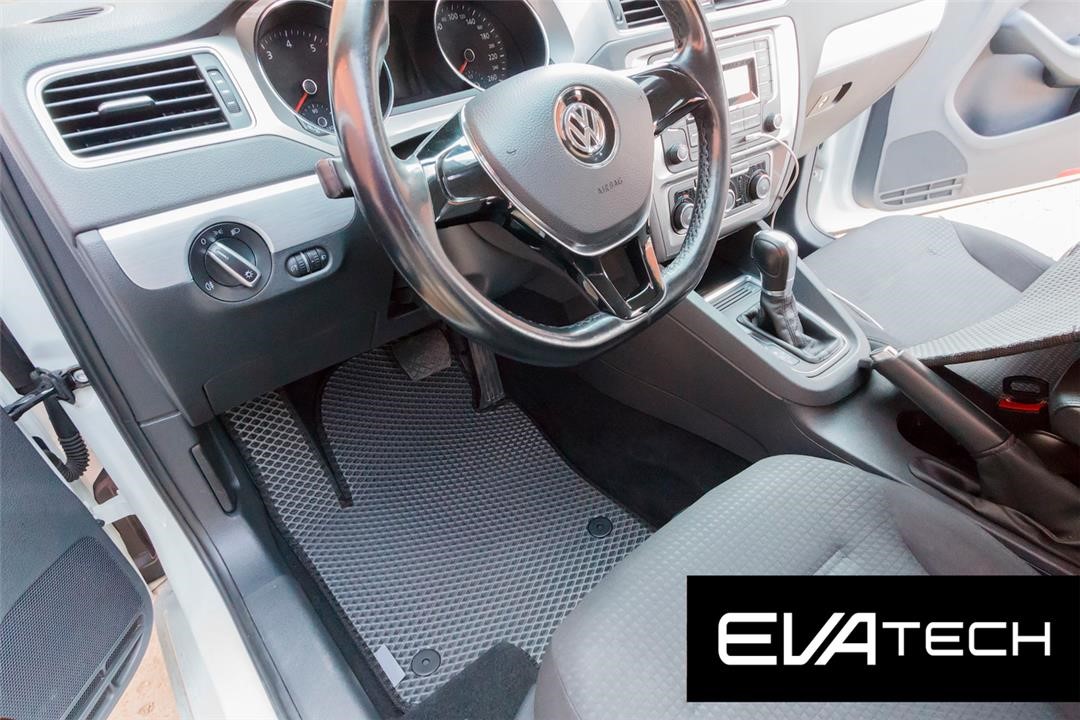 EVAtech EVLW10351CGB Floor mats EVAtech for Volkswagen Jetta 6 generation (2011-) for Automatic transmission, gray EVLW10351CGB