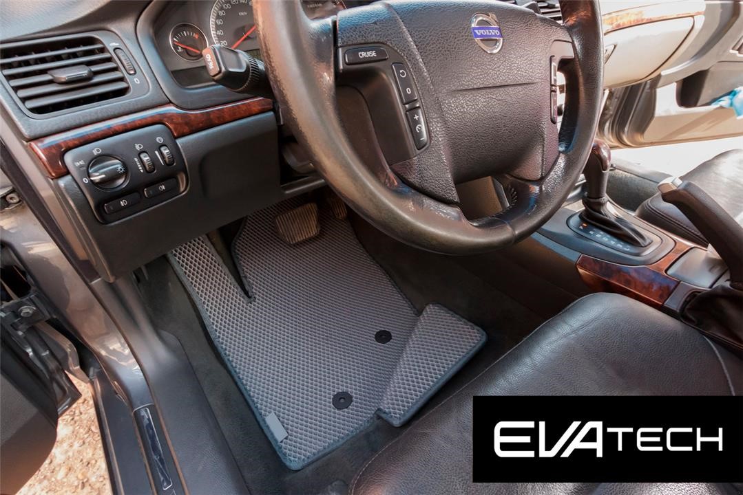 EVAtech EVLV10369CGG Floor mats EVAtech for Volvo S80, 1 generation (TS), (98-06), gray EVLV10369CGG