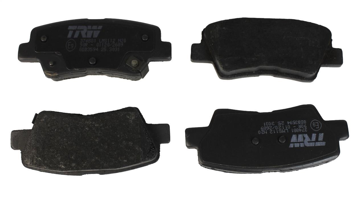 TRW GDB3594 TRW COTEC disc brake pads, set GDB3594