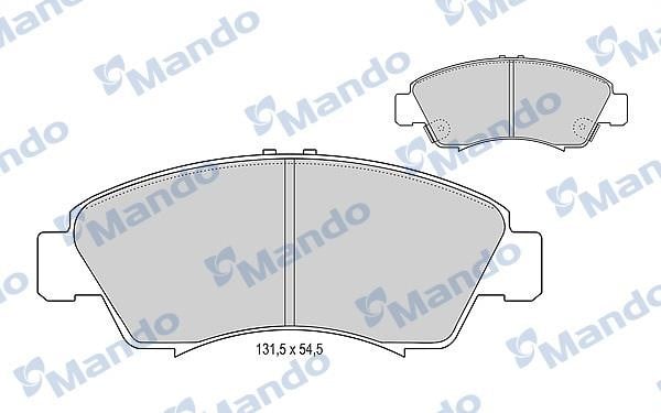 Mando MBF015000 Front disc brake pads, set MBF015000