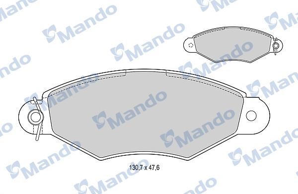 Mando MBF015005 Rear disc brake pads, set MBF015005
