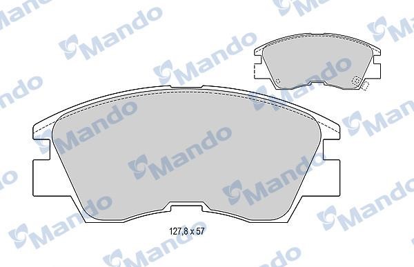 Mando MBF015006 Front disc brake pads, set MBF015006