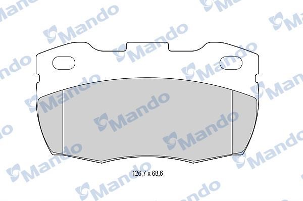 Mando MBF015007 Front disc brake pads, set MBF015007
