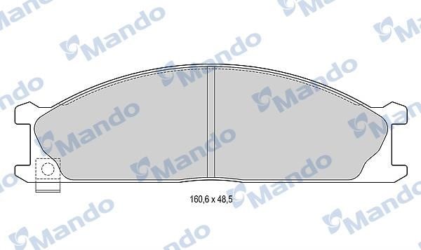Mando MBF015008 Front disc brake pads, set MBF015008