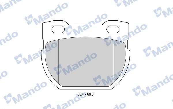 Mando MBF015012 Rear disc brake pads, set MBF015012