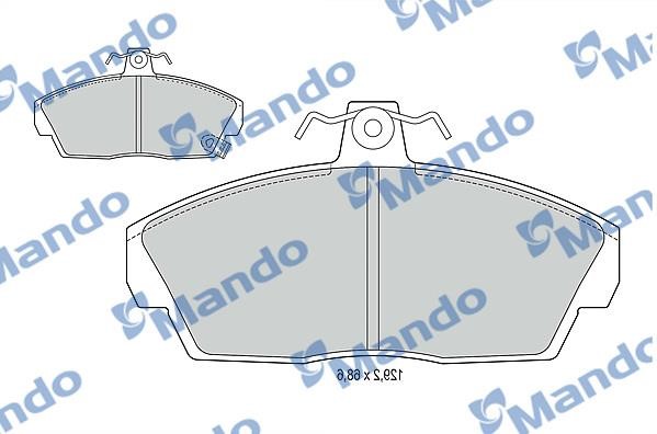 Mando MBF015019 Front disc brake pads, set MBF015019