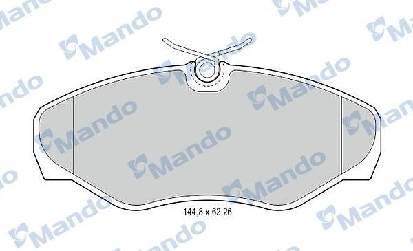 Mando MBF015021 Front disc brake pads, set MBF015021