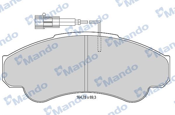 Mando MBF015028 Front disc brake pads, set MBF015028