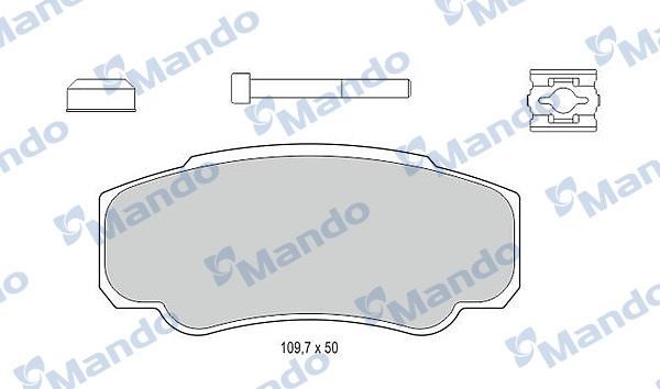 Mando MBF015030 Rear disc brake pads, set MBF015030