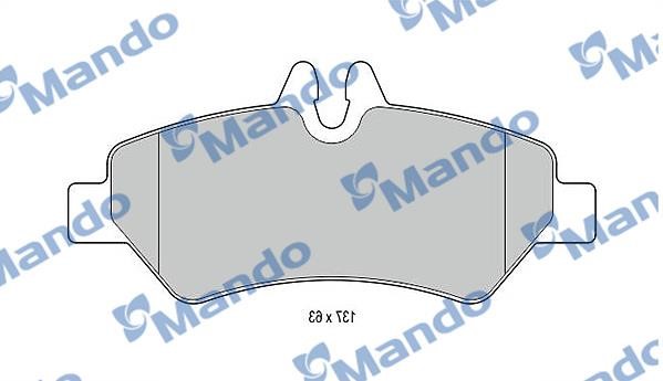 Mando MBF015032 Rear disc brake pads, set MBF015032
